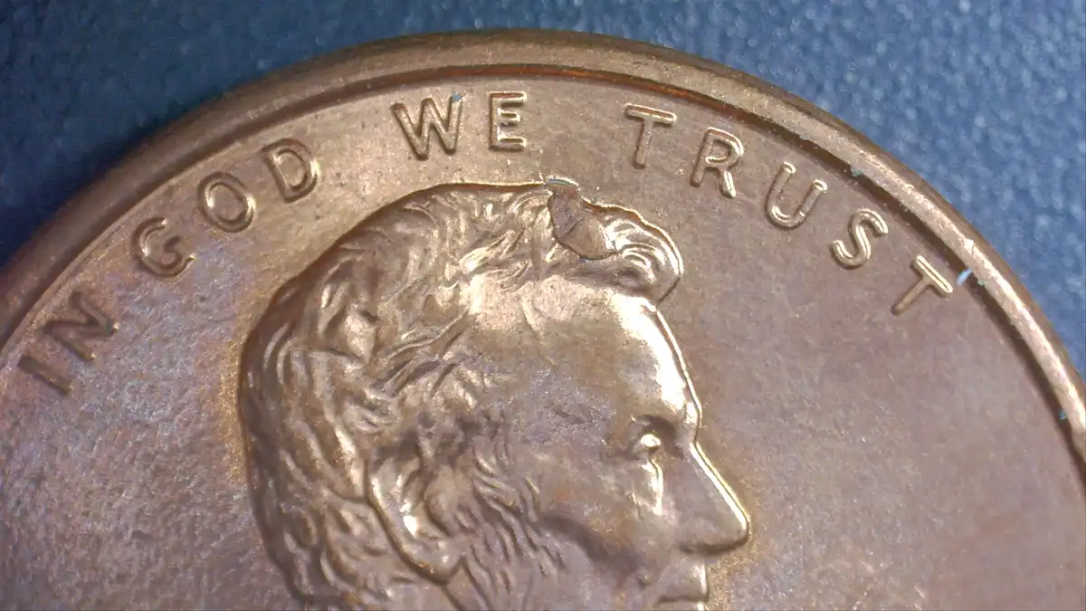 1993-Lincoln-Cent-With-A-Die-Chip-In-Hair