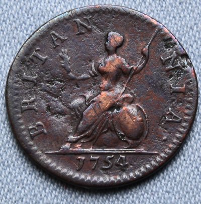 George-II-1754-Farthings:-Which-Is-Counterfeit?