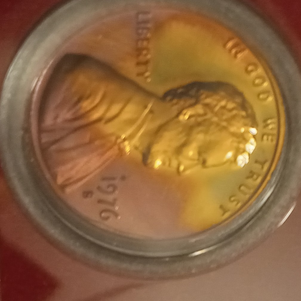 1976-S-Proof-Penny-Turning-Pink