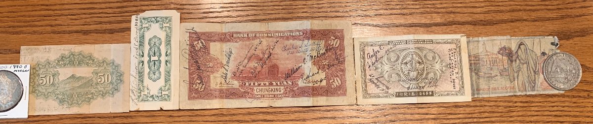 Cool-Short-Snorter-From-Just-Past-Post-WWII,-Lots-Of-Signatures!