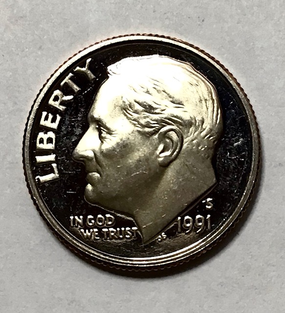 Hi,-Need-Help-With-A-1991-S-Roosevelt-Dime.-Very-Shiny.-Looks-Like-Multiple-Errors.-Thx-You