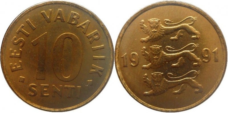 Four-Generations-Of-Modern-Coinage-Of-Estonia.