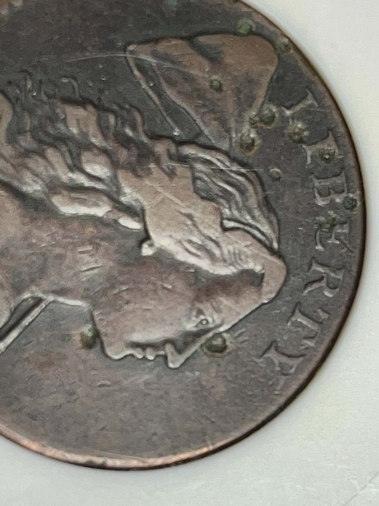 1794-Liberty-Cap-Large-Cent---Corroded-And-Damaged-But-Lots-Of-Detail