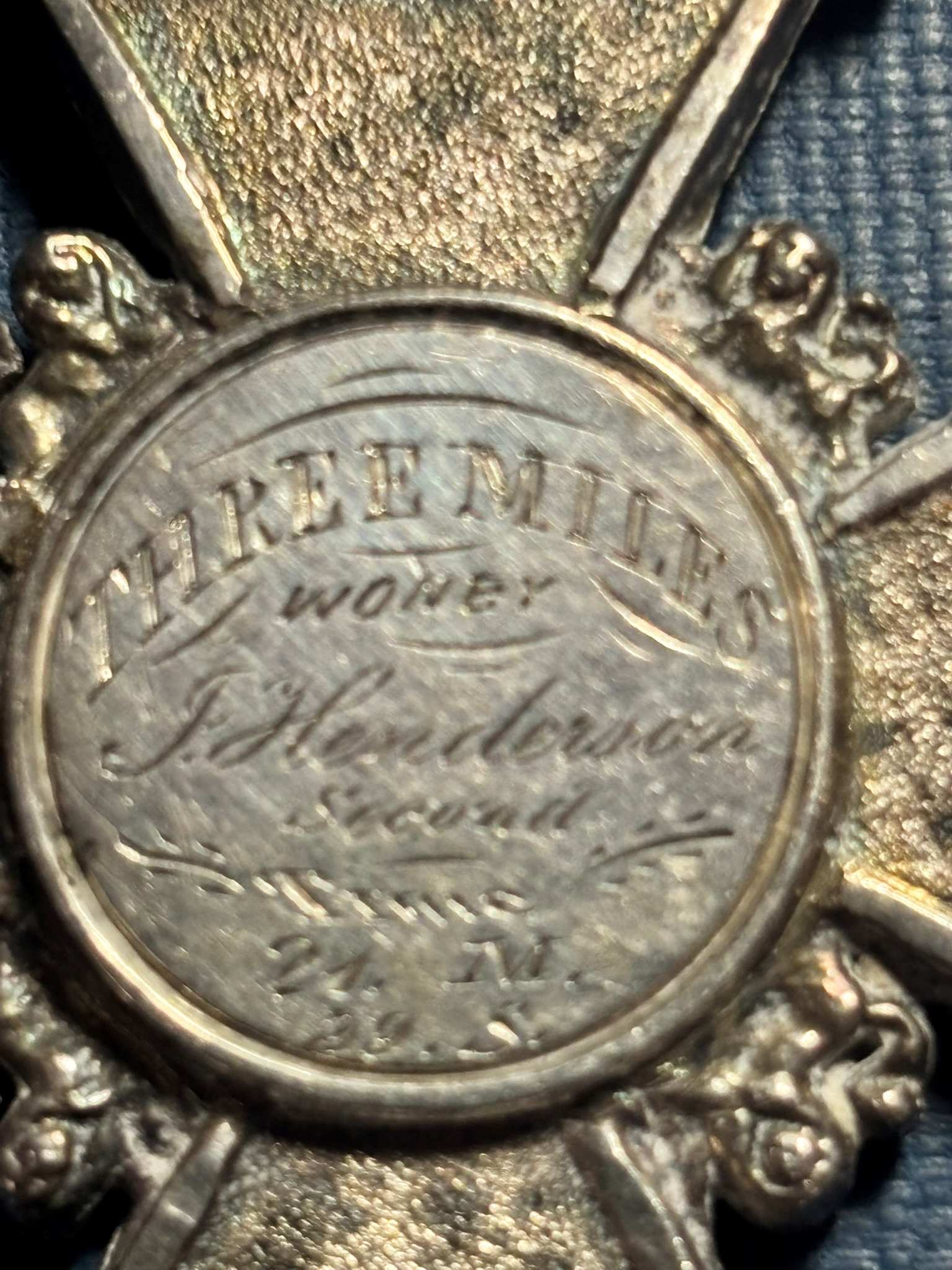 1868-3-Mile-Race---2nd-Place-Medal