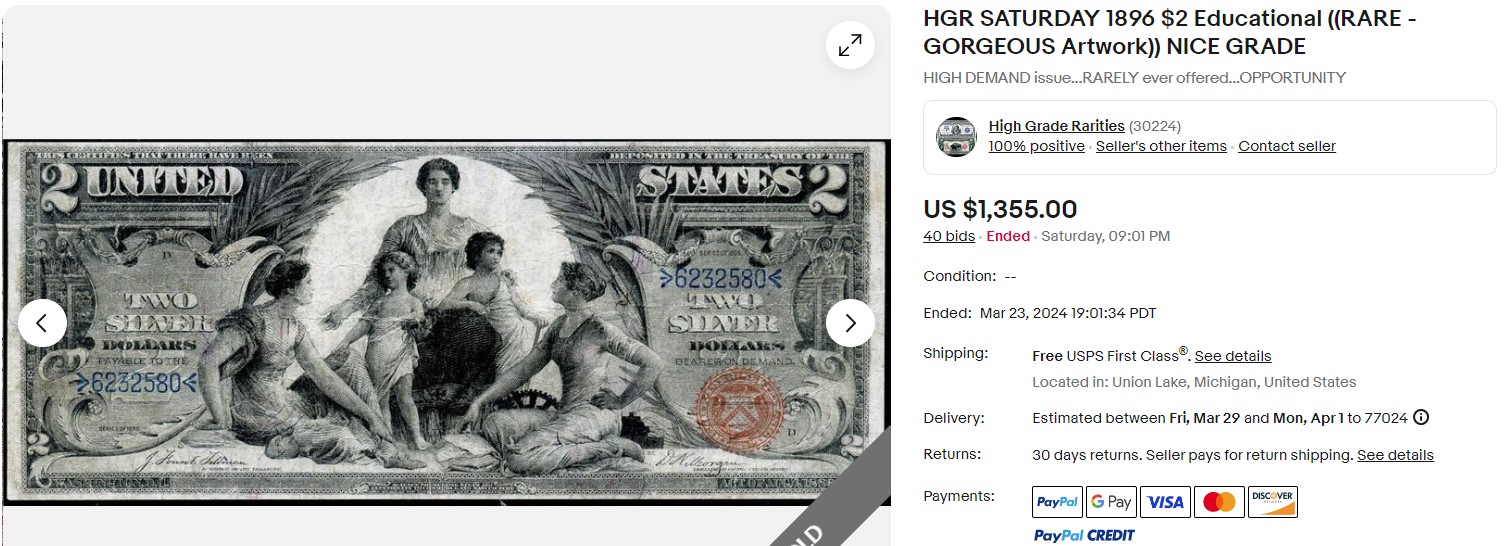 1896-$1-Educational-Silver-Cert---Need-Comments---Bidding-On-This-One