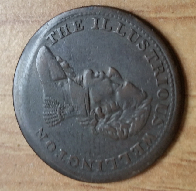 Broadstruck-1816-Canada-Waterloo-Half-Penny-Token-?