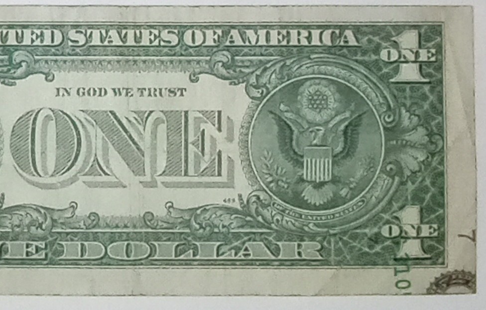 1988-1-Dollar-Bill-Paper-Note-Fold-Error