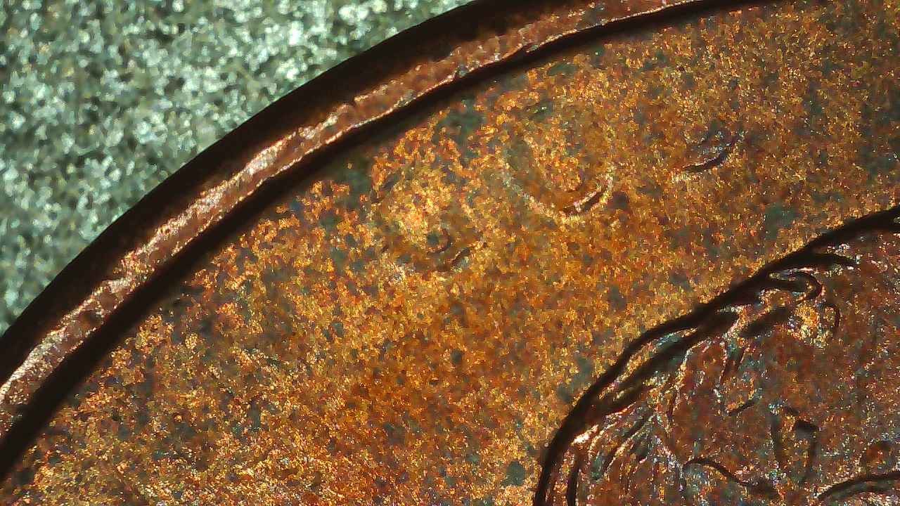 1997-Penny-Struck-Through-Grease-On-Obverse---