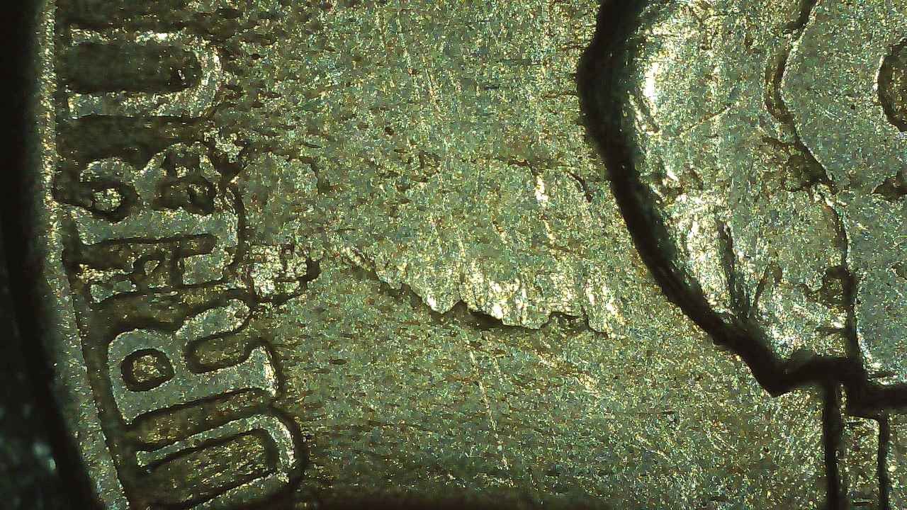 1958-D-Jefferson-Nickel-With-Die-Crack/Chips-Rim-To-Rim-Reverse