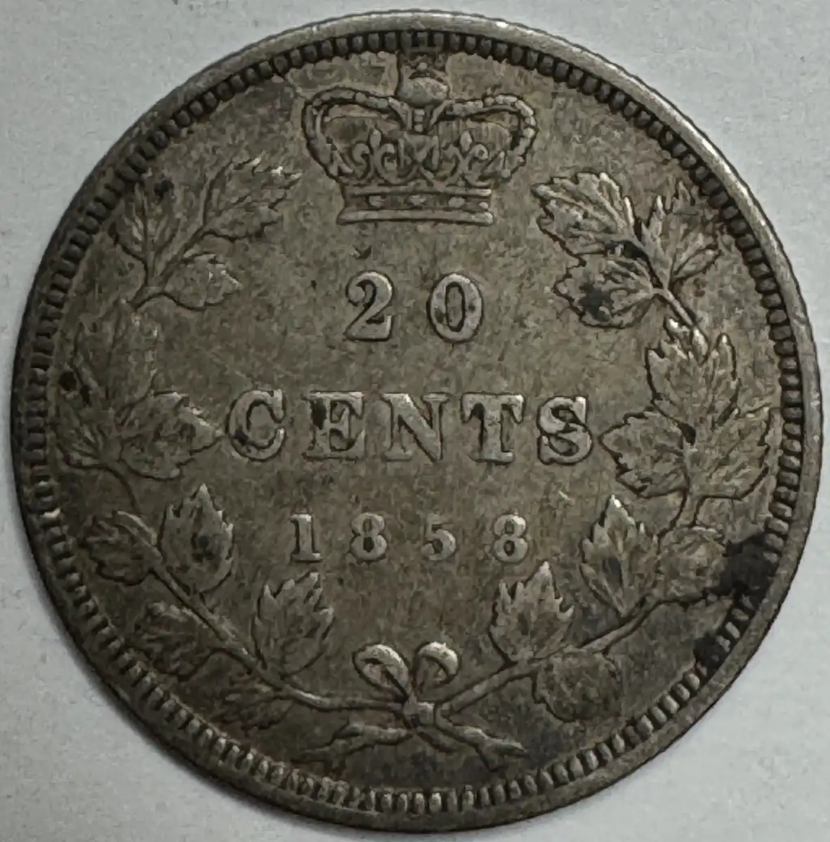 Another-1858-20-Cent-For-Grading