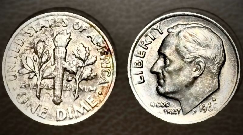 1964-D-Roosevelt-Dime-With-Copper-Color-Infused?
