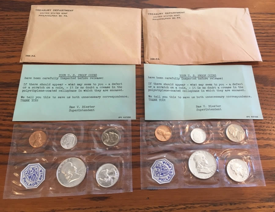 Unopened-Proof-Sets-1958