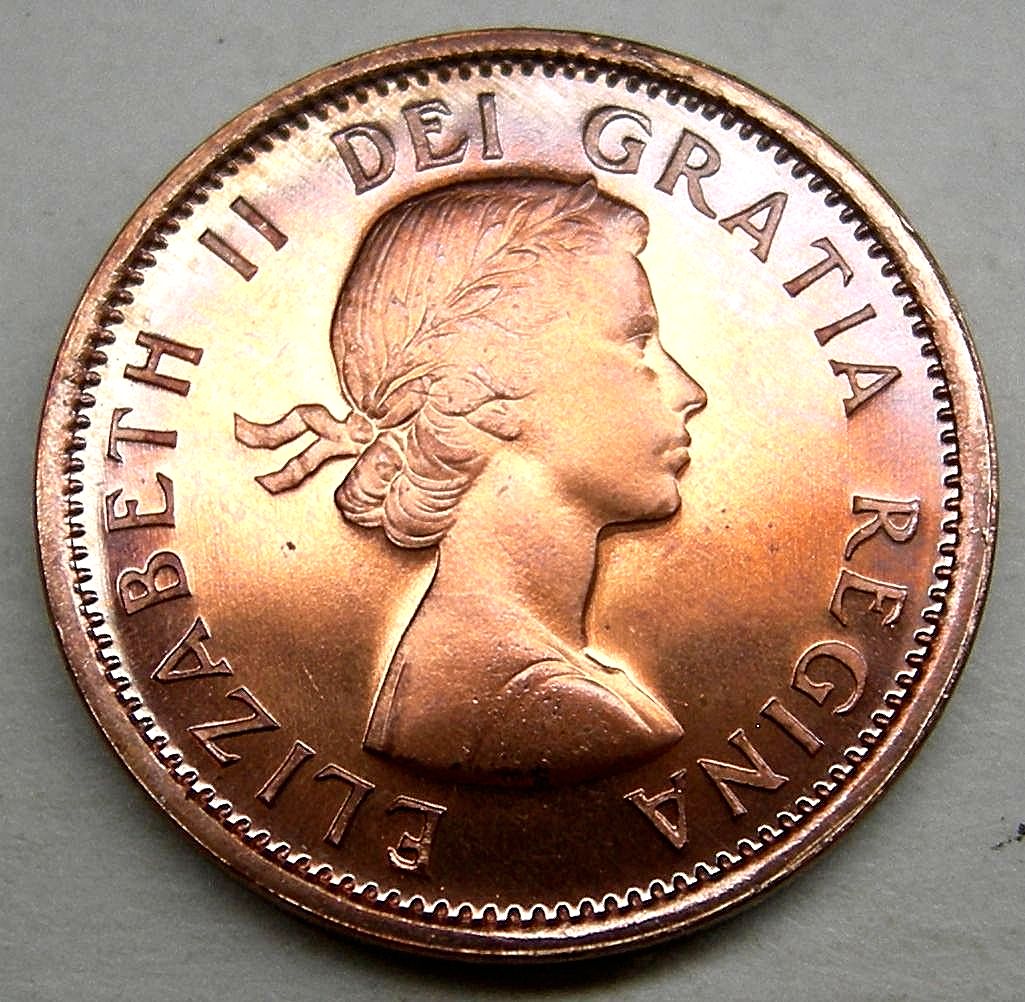 1957-Cent---Beautiful-Coloured-Proof-?