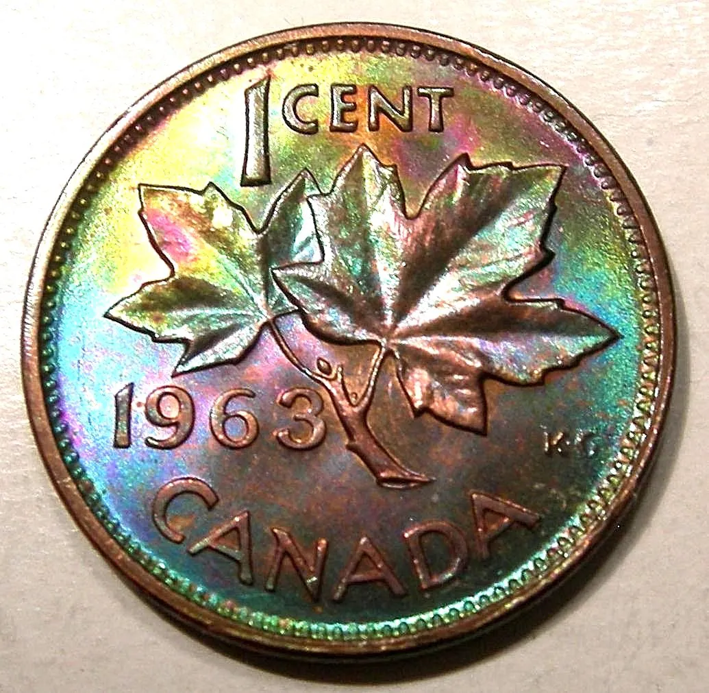 1-Cent-1963---Beautiful-Rainbow-+-A-Rainbow