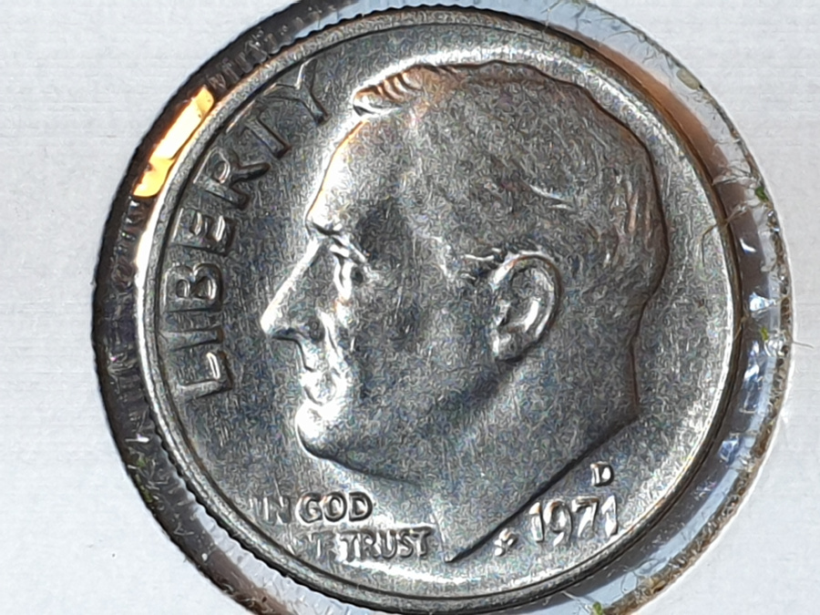 1971-D-Roosevelt-Dime-Error/Variety?