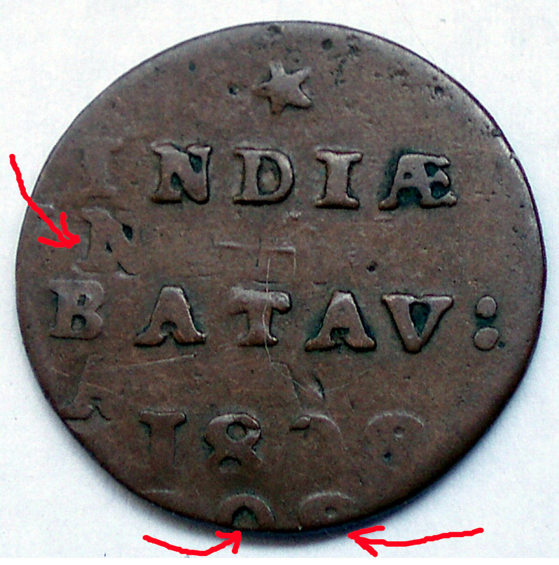1808-Batavia-Republic-Dutch---Doubled-Die---Insane-Error-Coin