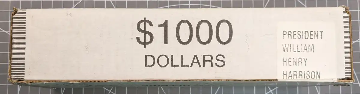 $1k-Box-Of-Uncirculated-William-Henry-Harrison-Dollars