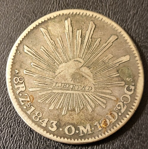 1843-Zs-Om-Zacatecas-8-Reales---Contemporary-Counterfeit