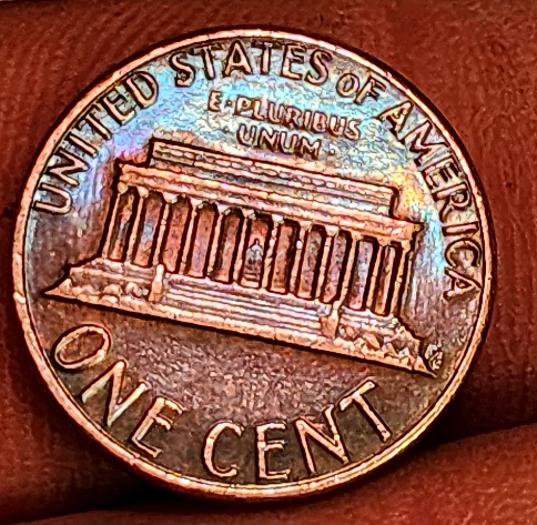 1984-D-Penny-Unique-Color-And-Streaks
