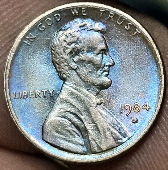 1984-D-Penny-Toning-And-Grade-MS-64