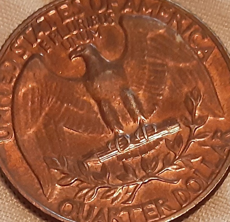 1967-Washington-Quarter---Toned-Or-No-Clad-?
