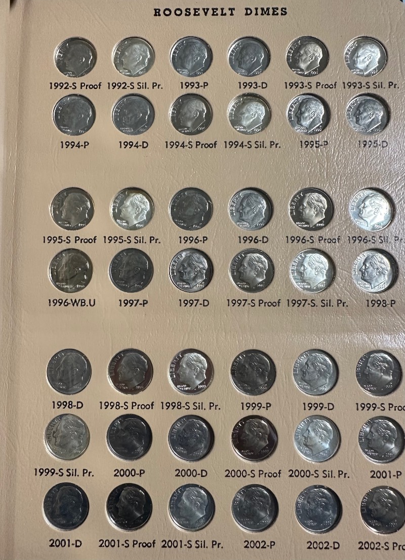 Roosevelt-Dime-1946-2022,-Including-Proof-Album-Questions