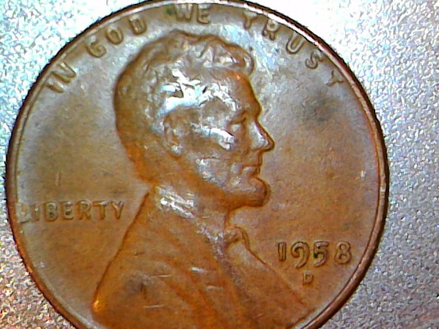 1958-Wheat-Penny.-Excellent-Machine-Doubling?