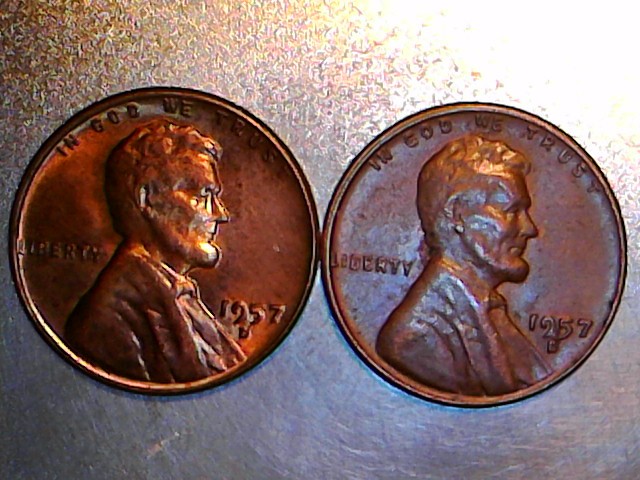 1957-D-Lincoln-Wheat-With-Die-Chip-Anomaly?