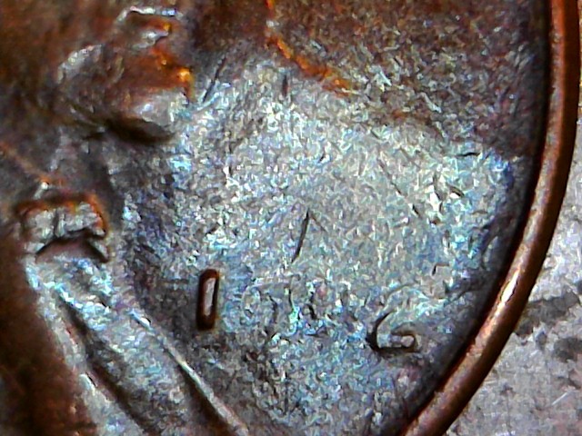 1952-Lincoln-Wheat-Strike-Thru,-Lamination-Or-Damage?