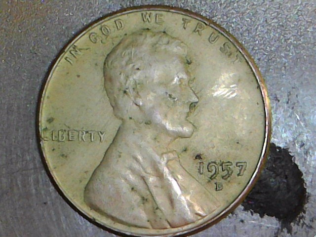 1957-D-Lincoln-Wheat-Cent-Wrong-Planchet-Or-Intentional-Damage