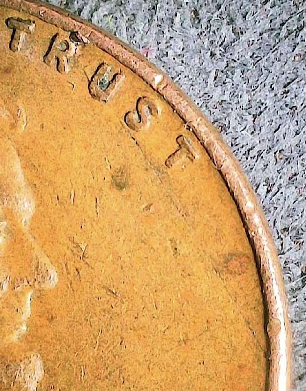 1955-Lincoln-Wheat-Penny,-Dick-Cracks?-Doubling-On-Date?-Lamination?