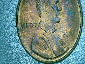 2000-P-Lincoln-Cent-With-Strange-L-I-In-Liberty