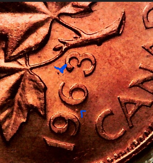 Some-1963-Pennies-~hanging-3-Examples-~dots-And-Clashes