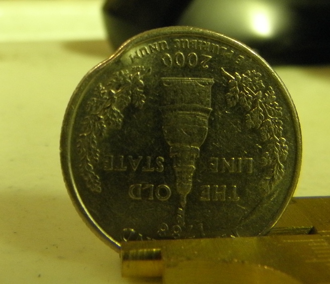 2000-Maryland-Quarter-With-Dented-Edge,-Is-It-PMD-Or-What?