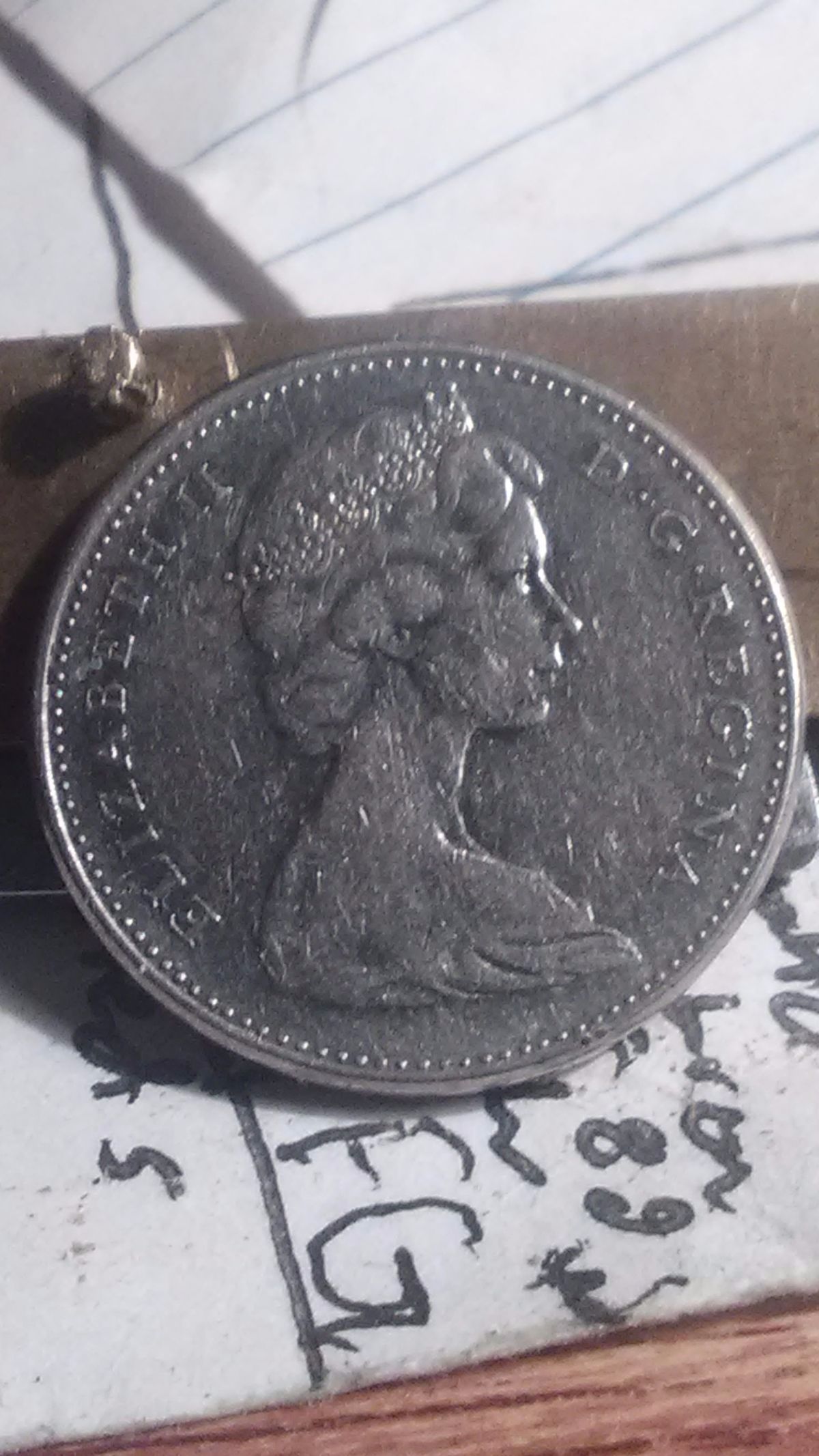 1965-Canadian--Nickel-Large-Dot-Attached-Jewel