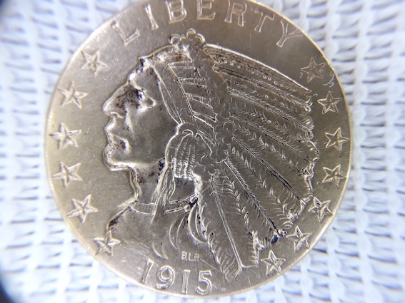 1915-Indian-Head-$5-Half-Eagle
