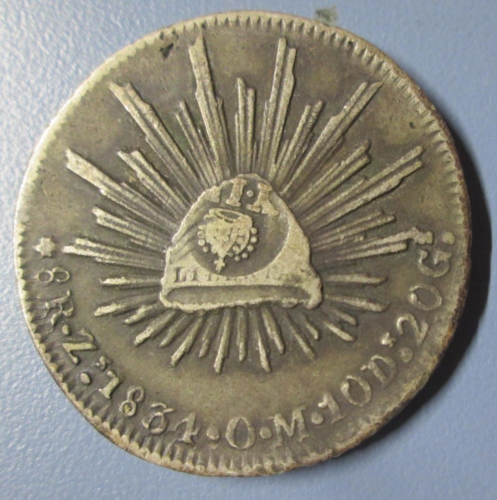 1834-Mexico-8-Reales-With-Philippines-Counterstamp