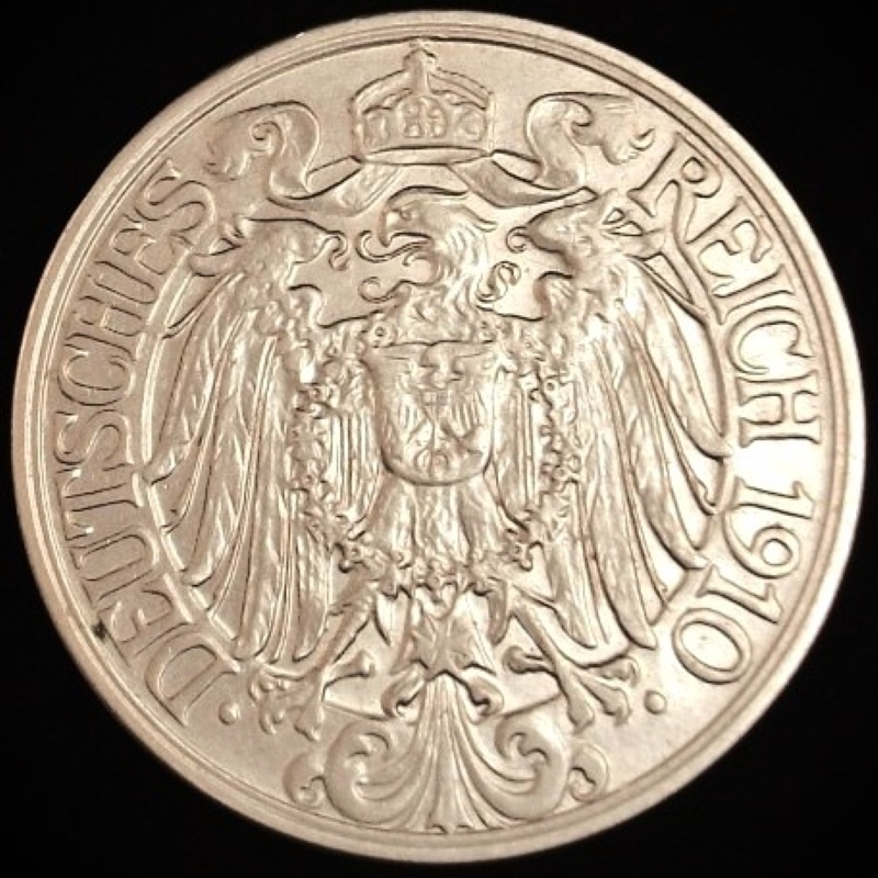 1910-A-Germany-25-Pfennig
