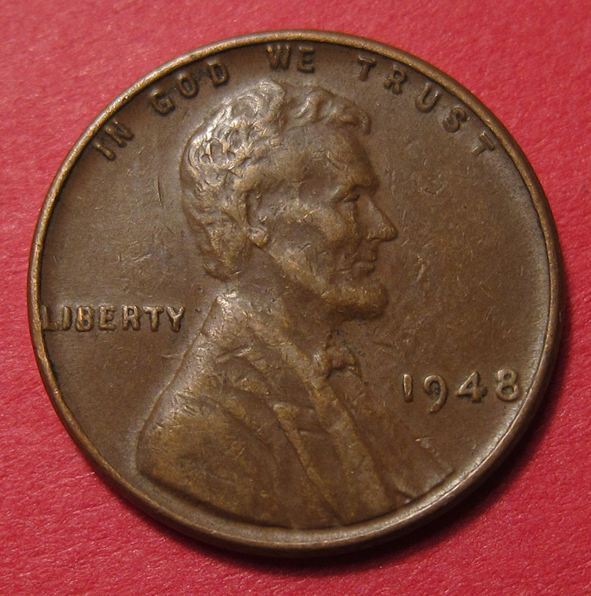 1948-Lincoln-Wheat-Cent-Reverse-Delamination