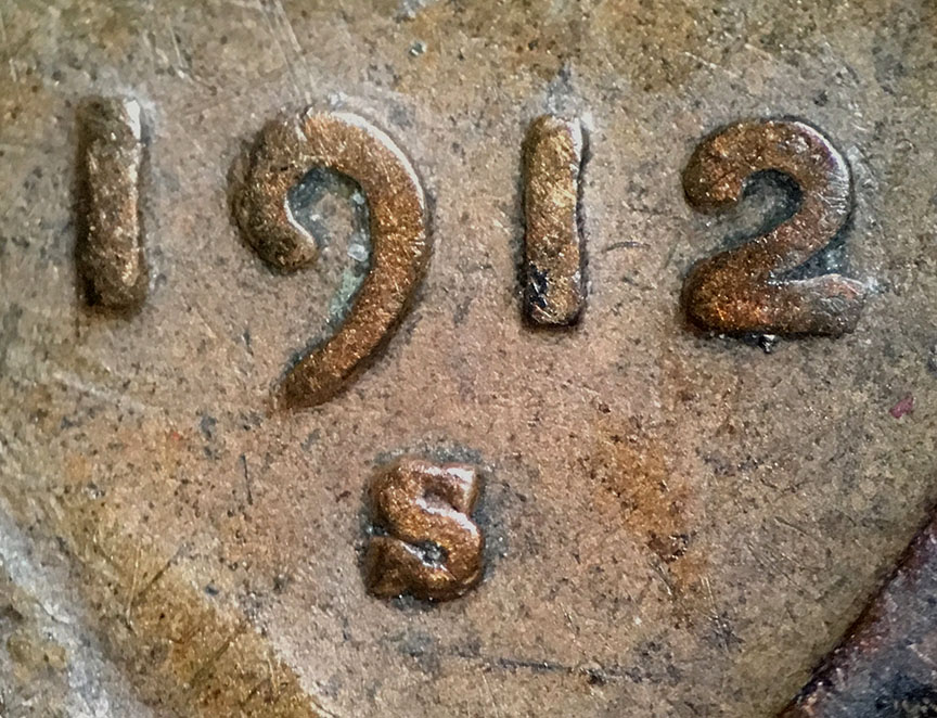 1912-S/S-Lincoln-Wheat-Cent-WRPM-002-W/-Massive-Delamination