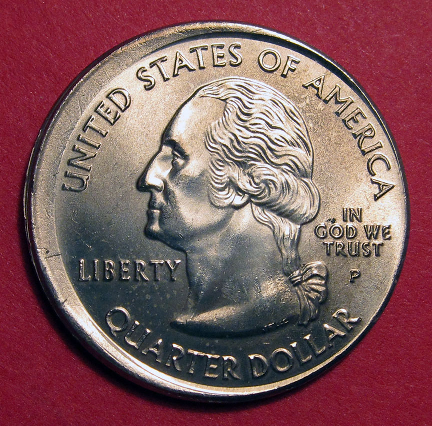 2004-P-Michigan-State-Quarter-9%-Un-Centered-Broad-Strike