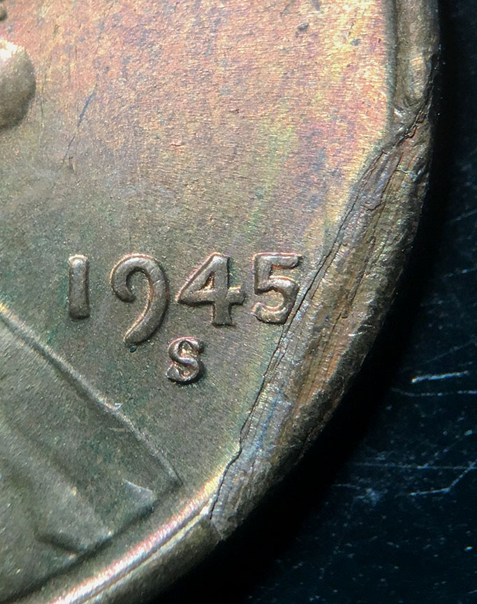 1945-S-Lincoln-Wheat-Cent-Doubled-Die-DDO-001---Woody-W/Lamination
