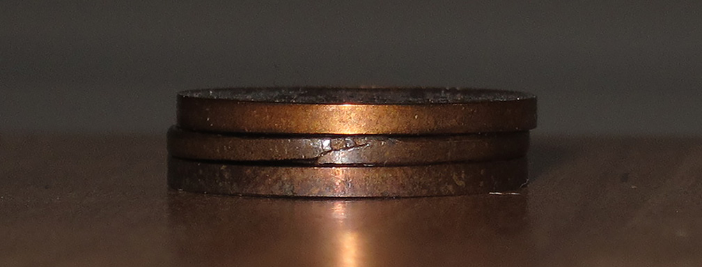 1912-S-Lincoln-Wheat-Cent-Mint-Error---Cracked-Planchet---MS