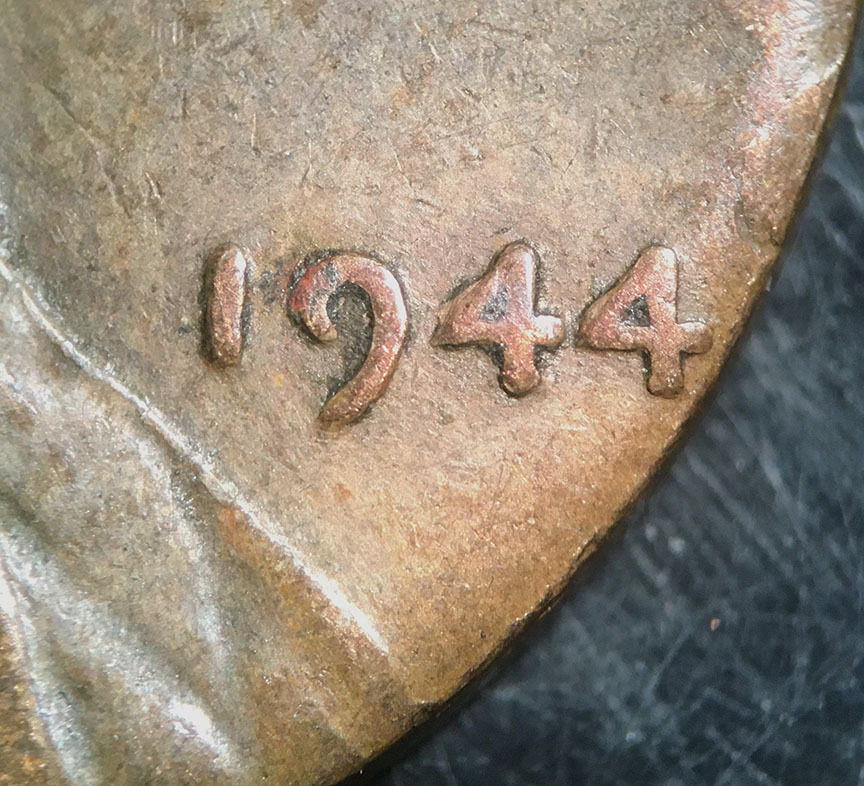 1944-Lincoln-Wheat-Cent---Oddity:--Too-Small,-Major-Doubling,-Whatzit?