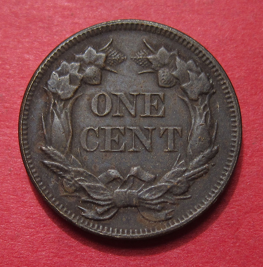 1858-Flying-Eagle-Cent---Counterfeit-With-Major-Doubled-Die