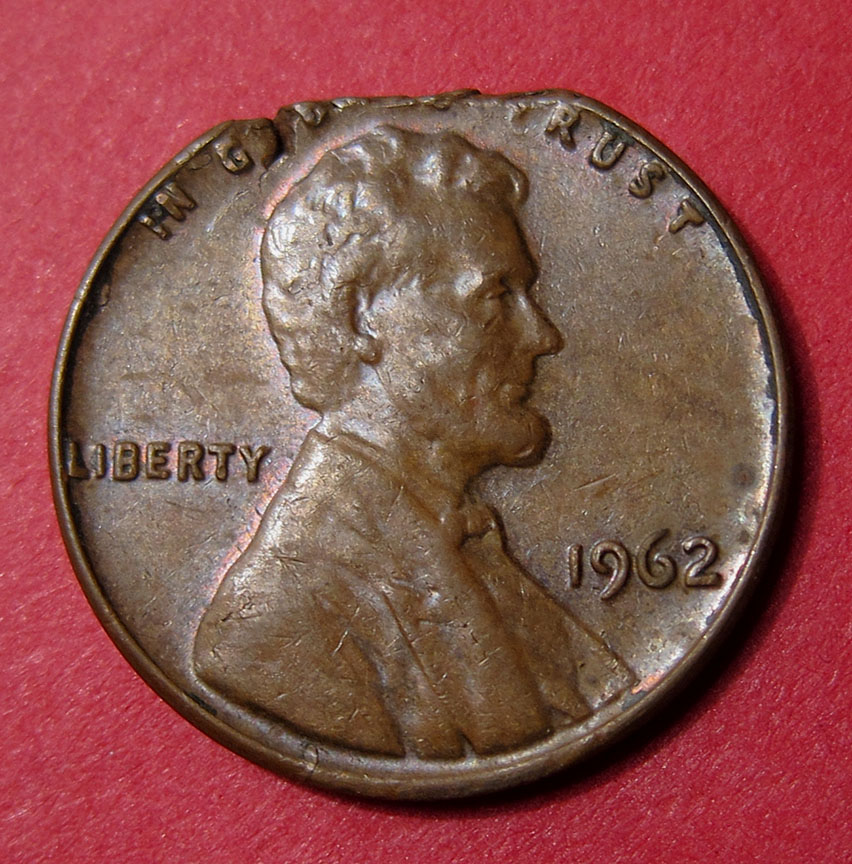 1962-Lincoln-Memorial-Cent-Mint-Error---Ragged-Clip