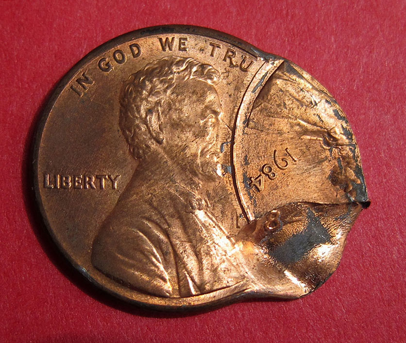 1984-Lincoln-Memorial-Cent-Mint-Error---Double-Struck-W/-Indent