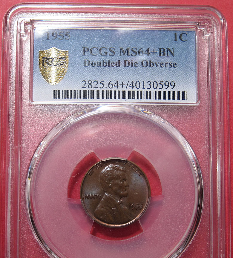 1955-Lincoln-Wheat-Cent-Doubled-Die---DDO-001,-FS-101-MS-64+-BN