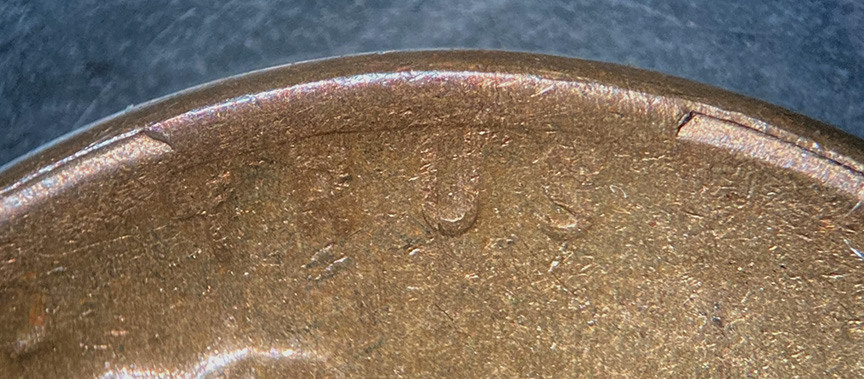 1919-S-Lincoln-Wheat-Cent-Mint-Error---3-Rim-Cuds-+-Broadstrike