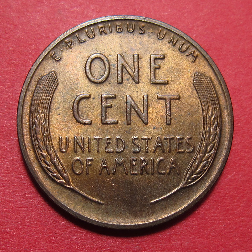 195x-Lincoln-Wheat-Cent-Mint-Error---Struck-Through-Die-Cap---3-In-Series